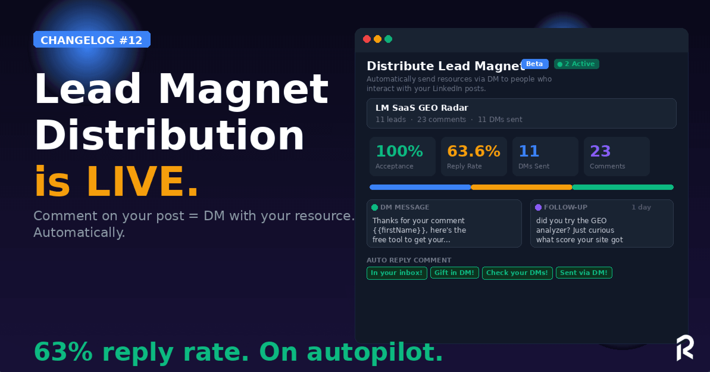 Changelog #12 | Distribute Lead Magnet Automation is LIVE 🧲