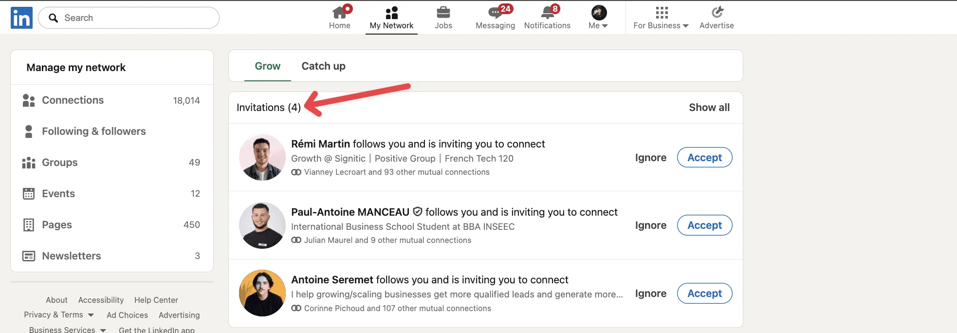 Comment accepter automatiquement les demandes de connexion LinkedIn