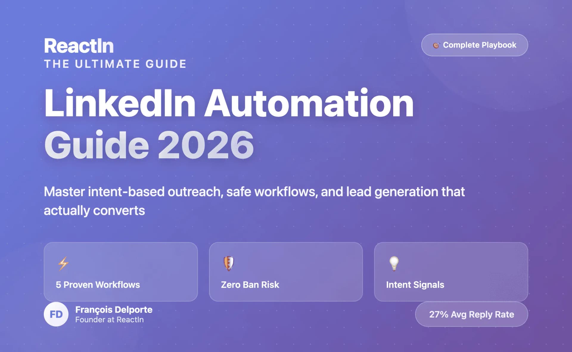 LinkedIn automation dashboard showing intent-based outreach workflows and campaign metrics