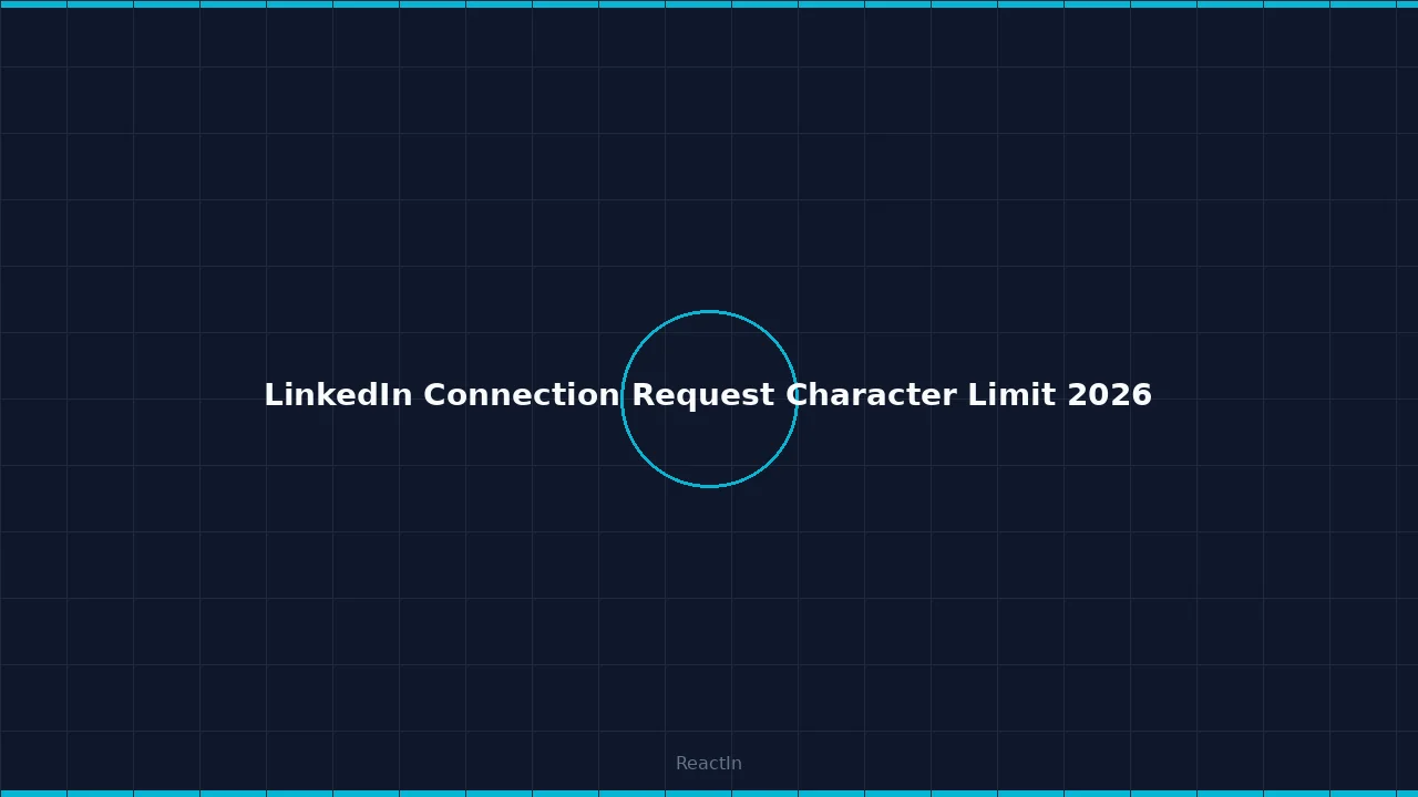 Note de demande de connexion LinkedIn : limite de caractères, règles 2026 et meilleurs templates